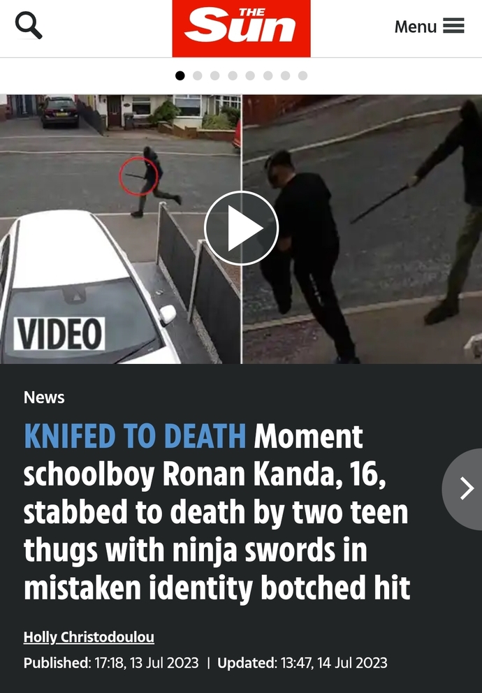 If Guns were Legal in the United Kingdom, would this stabbing be prevented?