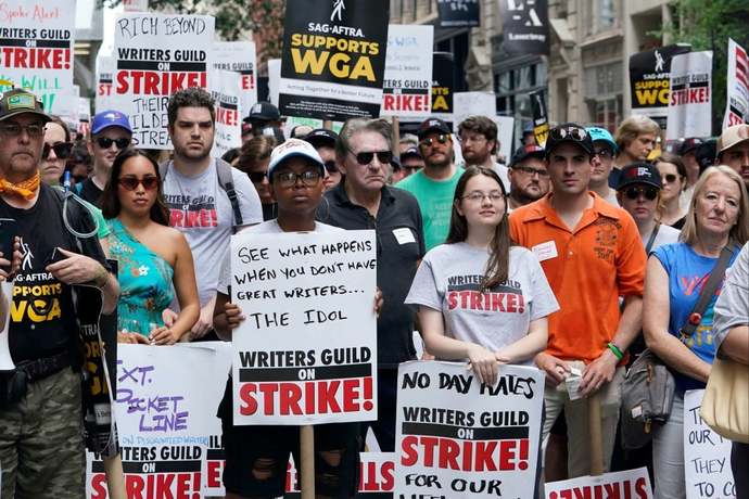 What do you think about ongoing writer and actor protests?