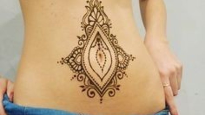 What do you all think about stomach henna mehndi body art?