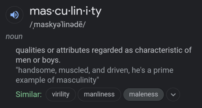What’s masculine and what’s feminine?