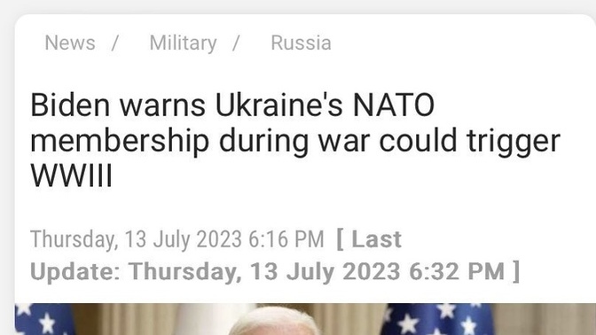 Are you worried about world war 3 starting?