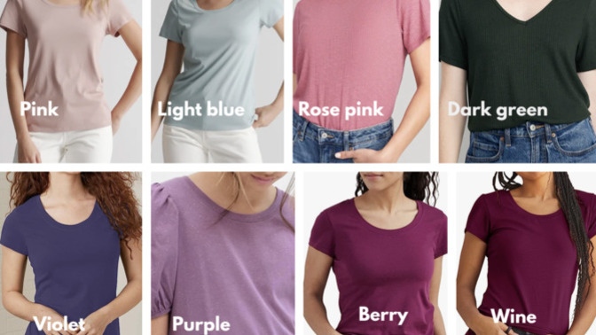 Which of these colors looks prettier on these tees?