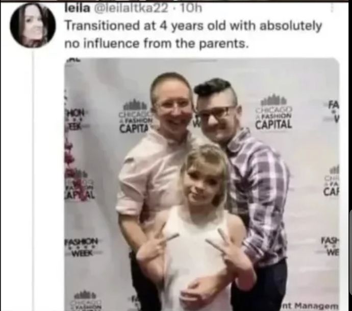 We let parents influence religion, why not gender?