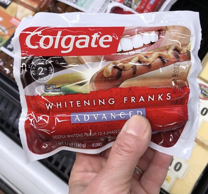 Would you eat this whitening franks?