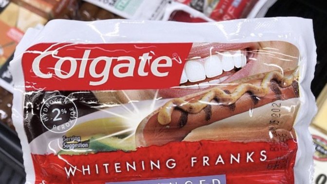 Would you eat this whitening franks?