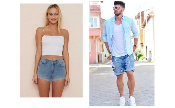 Why do GIRLS show MORE SKIN than guys when wearing SIMILAR CLOTHES?