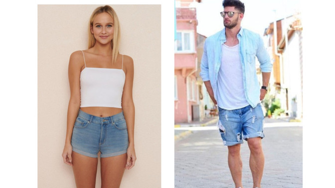 Why do GIRLS show MORE SKIN than guys when wearing SIMILAR CLOTHES?
