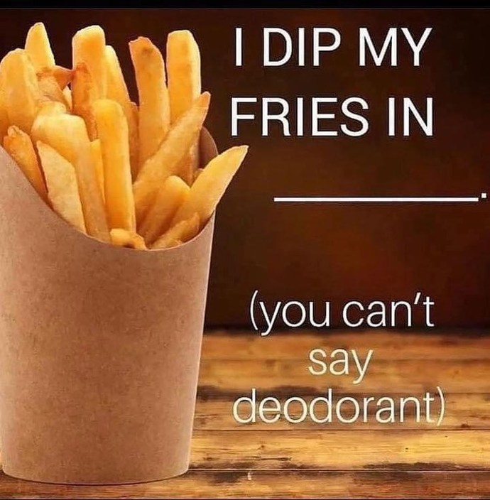 Just For Fun: Where do you dip them in?