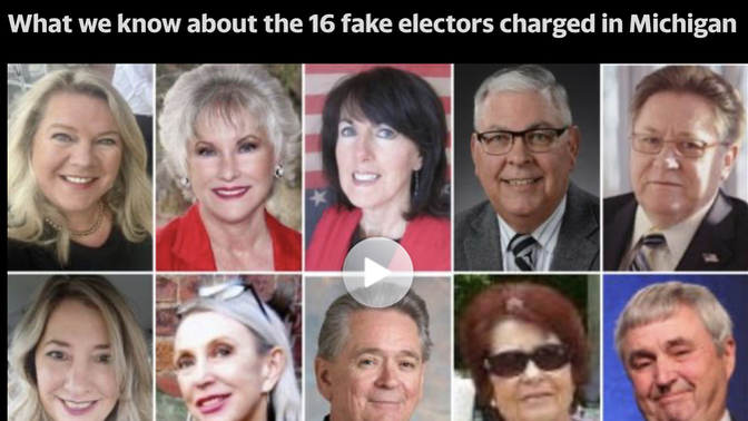 What should be the consequences for the 16 Fake Republican Electors?