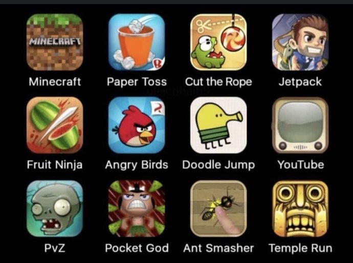 You unlock your phone and see this.. Which one are you playing?