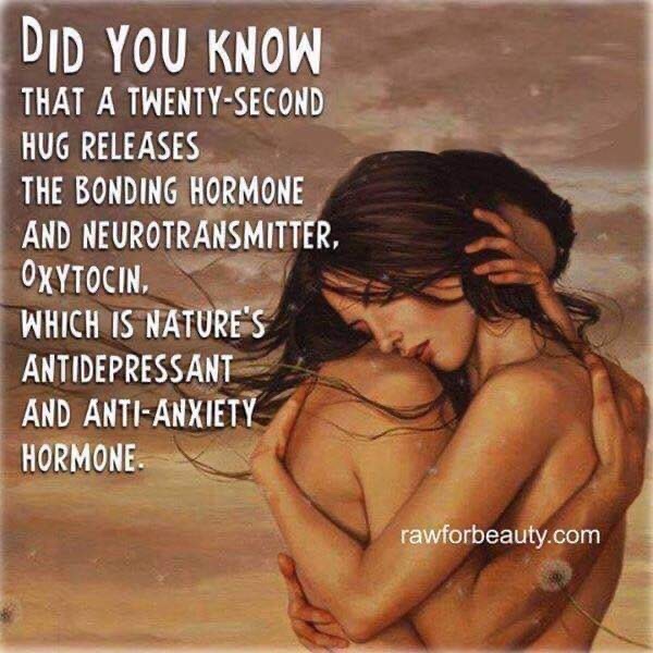 When last did you get a 20sec hug or more , from someone you love?