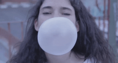 Can you blow bubbles chewing bubble gum?