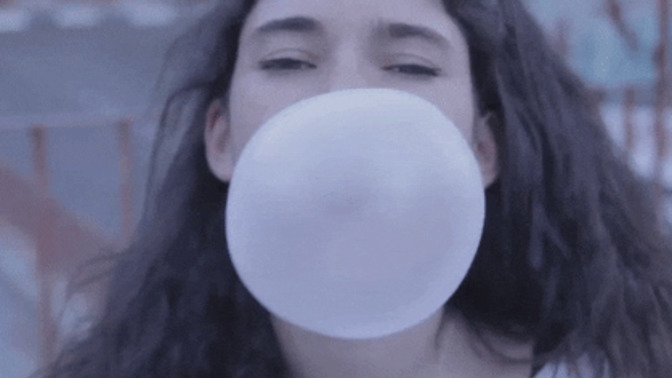 Can you blow bubbles chewing bubble gum?