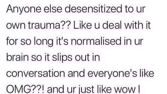 Have you had your fair share of trauma?