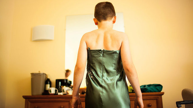 Would you say you were more of a “girly girl”/more feminine boy, or “tomboy”/more masculine boy growing up?