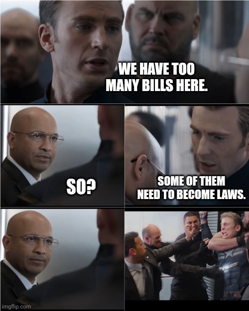 Bills face looked exactly like the bottom-left image of this meme 😆