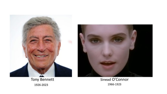 Two GREAT MUSIC DEATHS recently, don't you think?