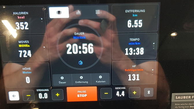What fitness level am I at, if I am able to run 6km in 20 minutes?