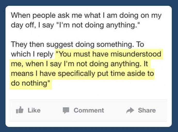 What do you usually do on your days off?