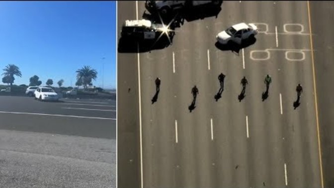 In your country, if there's a naked woman in the street shouting at everyone, would she have a gun?