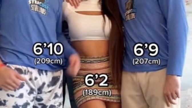 Youtuber and social media influencer. Marie Temara stands beside her brothers. Would they all be exactly choices in relationships based on height?