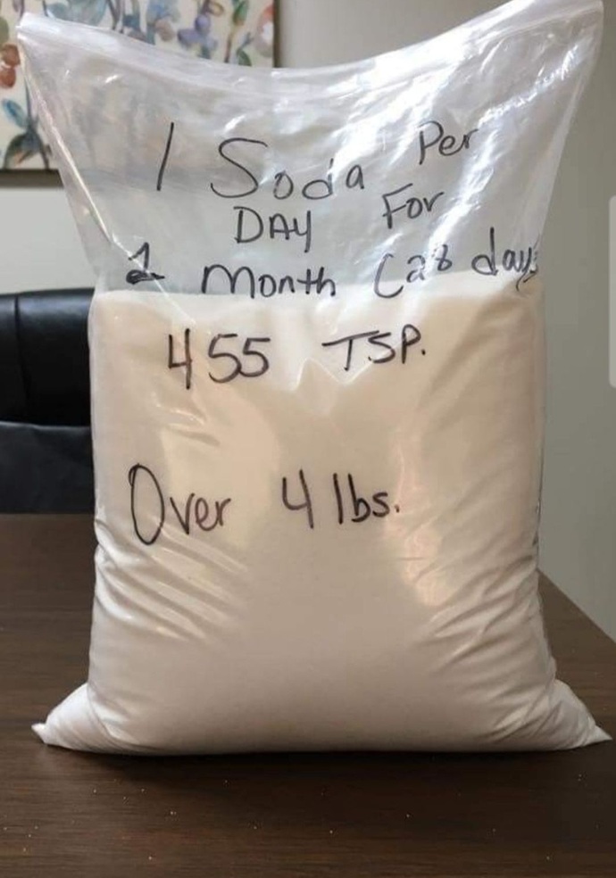 What do you think of a gallon of coke?