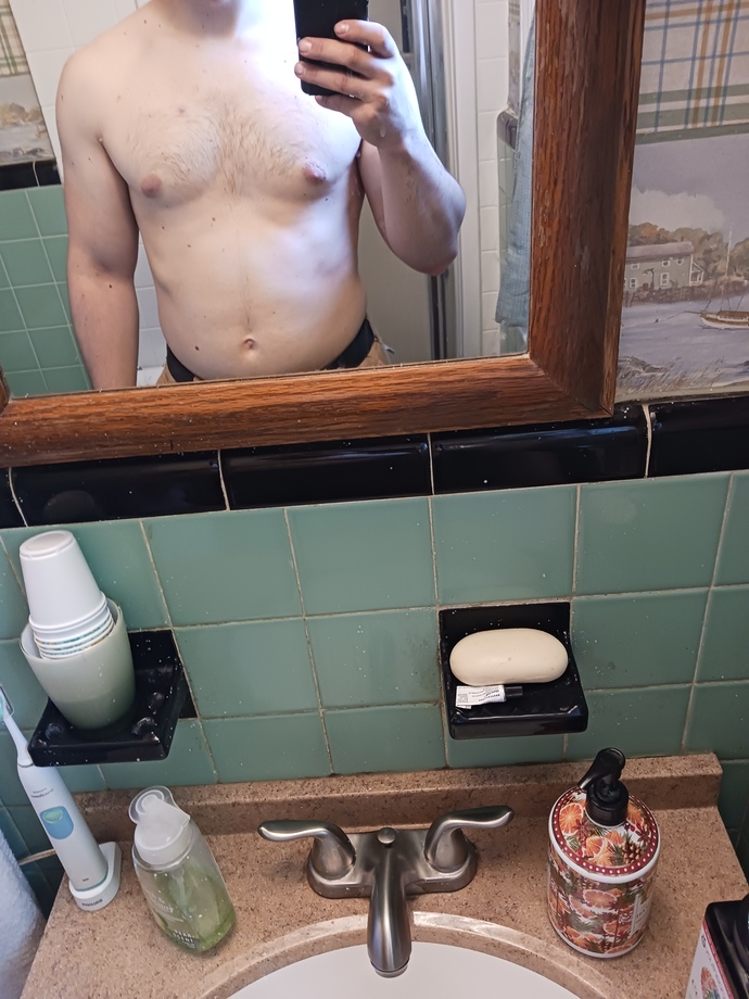 Girls, Would you feel safe with a guy built like this? Or am I too skinny?