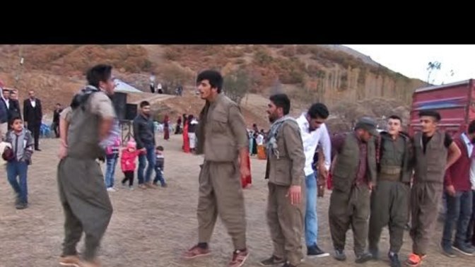 How are kurdish people dancing?