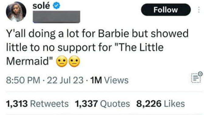 Why Liberals so mad at Barbie doing better than Little Mermaid. Is it because Barbie the Standard of Beauty?