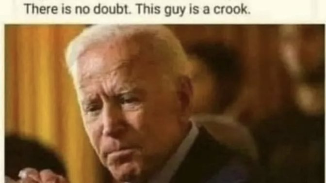 Why is Joe Biden in the white house running our country instead of in prison?