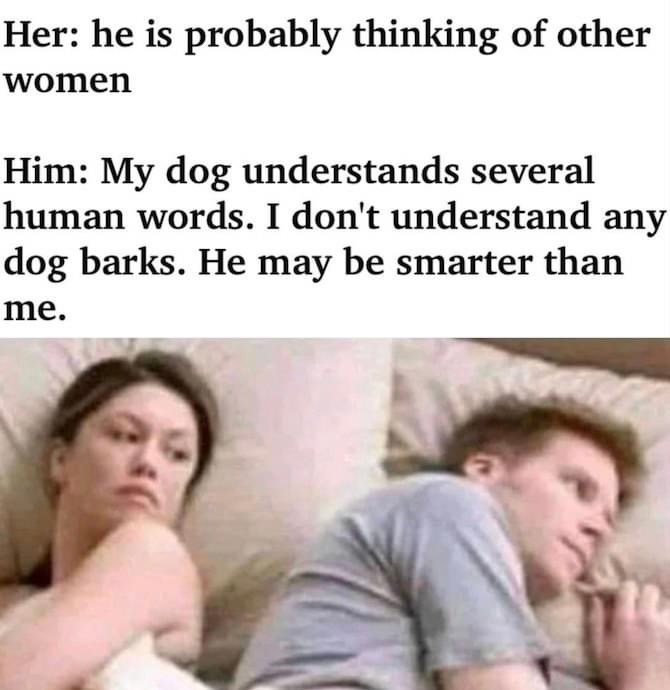 Men, what do you usually think about?
