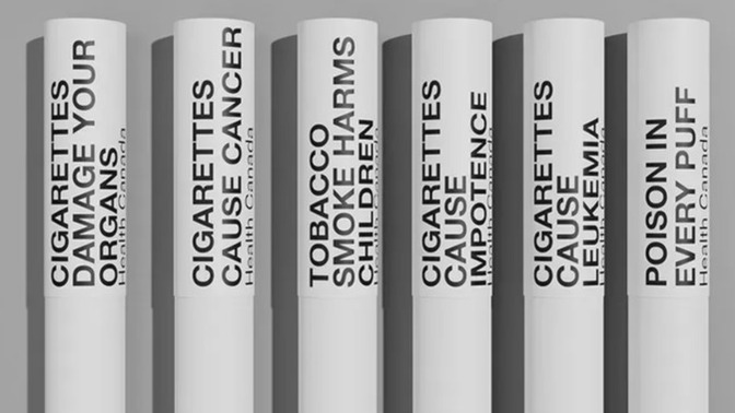 How about WARNING LABELS on individual CIGARETTES?
