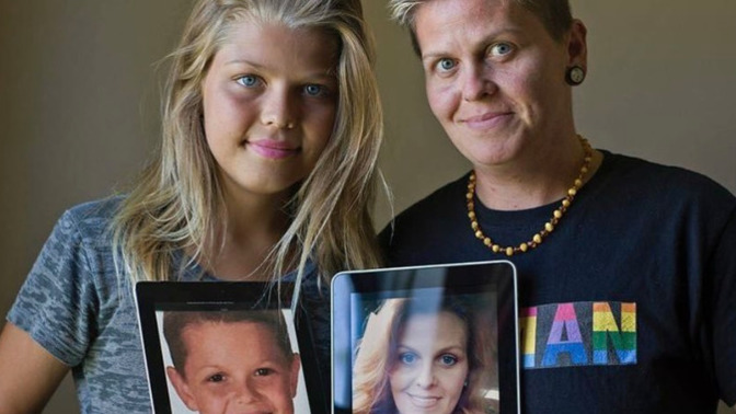 Mother and son are now father and daughter?
