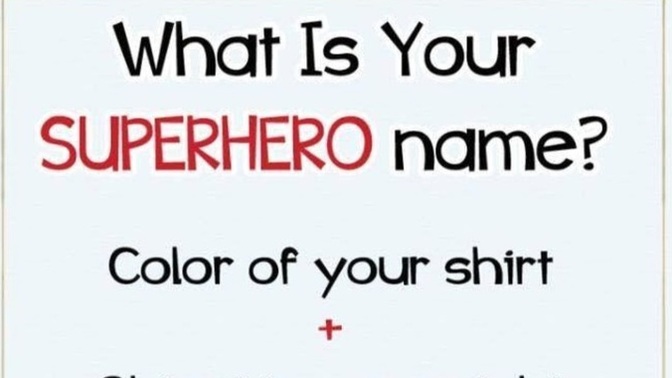 Okay, Villains - how about your super hero name?