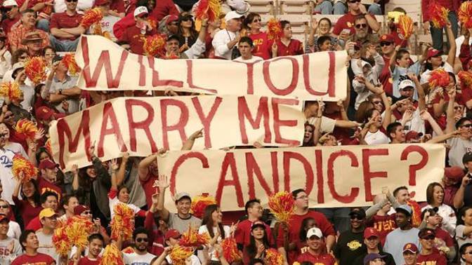 Would you propose at a public event?