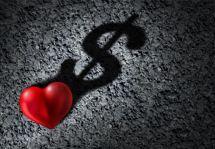True or false: Men pay for love. Women get love for free?