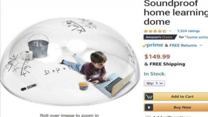 Would you stick your child in a soundproof dome?