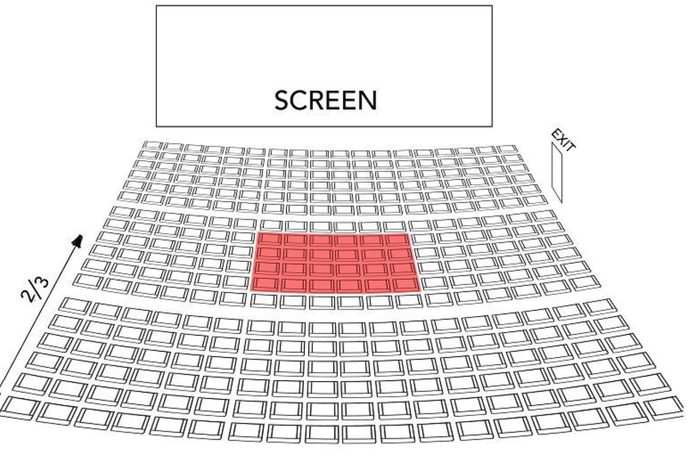 Where do you like to sit in the movie theater?