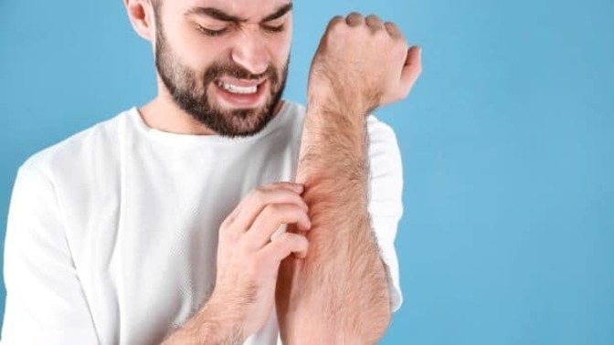 How long should it take for feeling to return to a place you've scratched (like mosquito bite)?