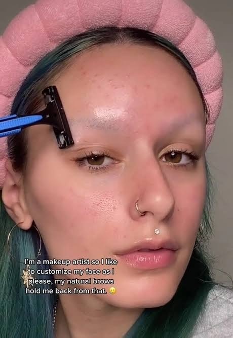 Why do some people shave their eyebrows?