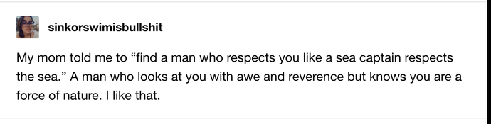 What do you think of this? Would you want your partner to feel like this about you?