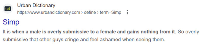 Why do people act like being a "simp" is a bad thing?