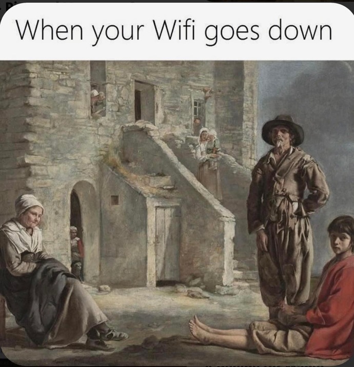 What will you do if the wifi goes down for 24 full hours worldwide?