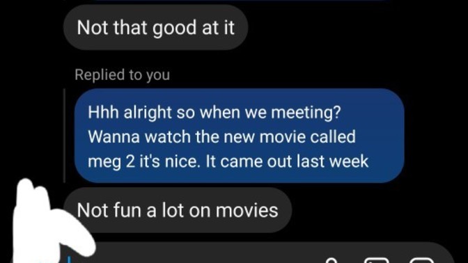 Is this girl action embarrassing?