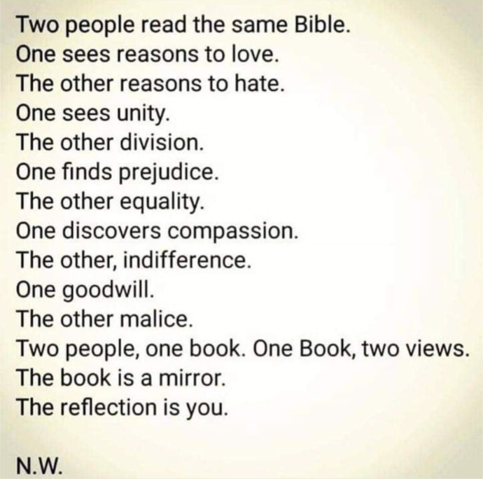 What do you think of this perspective on the Bible?
