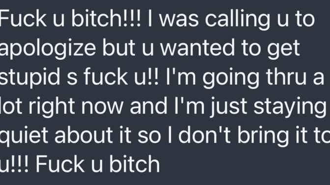 Why does he talk to me like this?