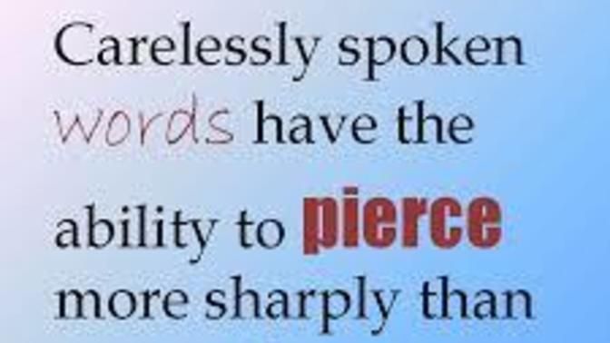 Do you think words are ever a reason for attack?