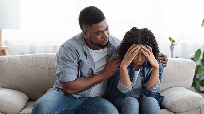 How do you comfort your partner when they are stressed?