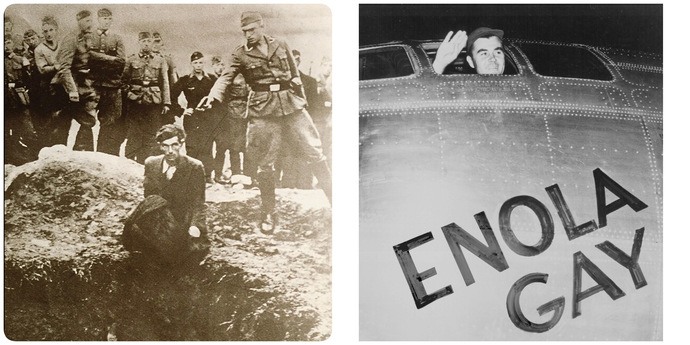 is there a different between the guy with the pistol and the guy in the Enola Gay?