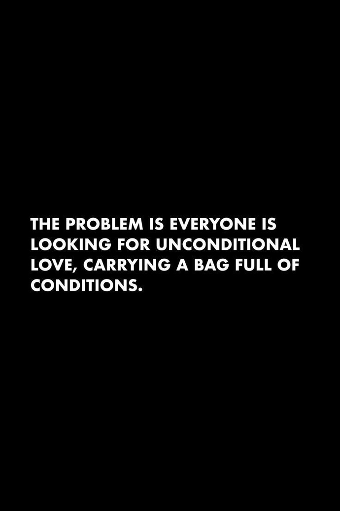 What do you understand unconditional love to be?